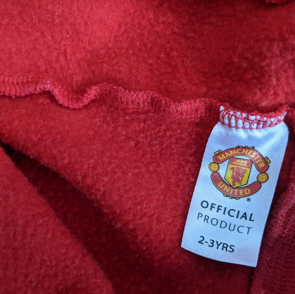 Manchester United Sweatshirt Hoodie Size 2 - 3 Years - Picture 7 of 8